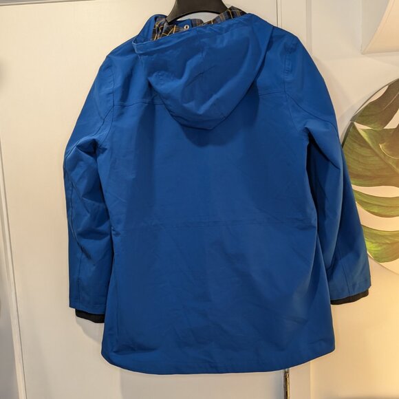 Pendleton Rain Jacket/Coat Blue with Plaid - Women's sz L - Picture 11 of 12